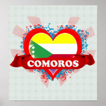 Vintage I Love Comoros Posters
