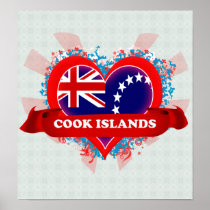 Vintage I Love Cook Islands Posters