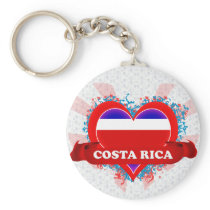 Vintage I Love Costa Rica Key Chain
