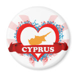Vintage I Love Cyprus magnets