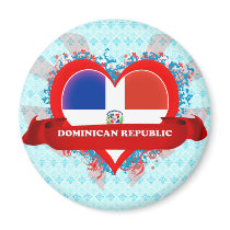 Vintage I Love Dominican Republic Refrigerator Magnet
