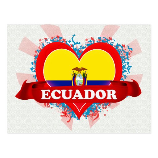 Vintage I Love Ecuador Postcards