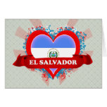 Vintage I Love El Salvador Card