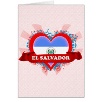 Vintage I Love El Salvador Card