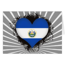 Vintage I Love El Salvador Greeting Card