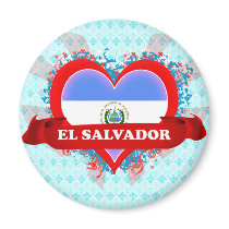 Vintage I Love El Salvador Refrigerator Magnets