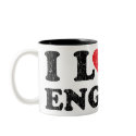 Vintage I Love English Mug