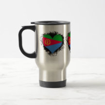 Vintage I Love Eritrea Coffee Mugs