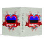 Vintage I Love Estonia 3 Ring Binders