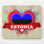 Vintage I Love Estonia Mousepad