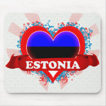 Vintage I Love Estonia Mousepads