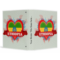 Vintage I Love Ethiopia Vinyl Binder