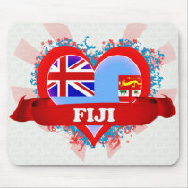Vintage I Love Fiji Mousepads