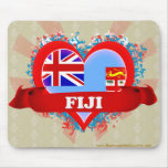 Vintage I Love Fiji Mousepads