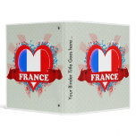 Vintage I Love France Vinyl Binders