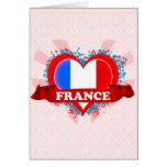 Vintage I Love France Greeting Card