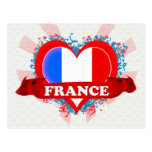 Vintage I Love France Postcard