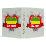 Vintage I Love Gabon binders