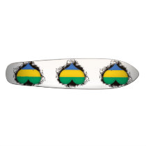 Vintage I Love Gabon Skateboards