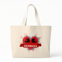 Vintage I Love Georgia Tote Bags