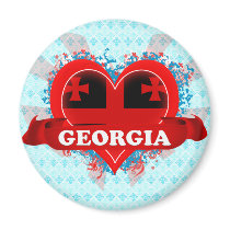 Vintage I Love Georgia Refrigerator Magnet