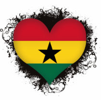 Vintage I Love Ghana Photo Cut Outs