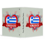 Vintage I Love Greece Vinyl Binders