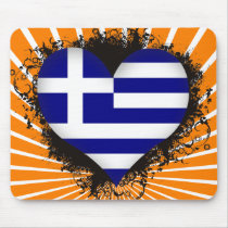 Vintage I Love Greece Mouse Pads
