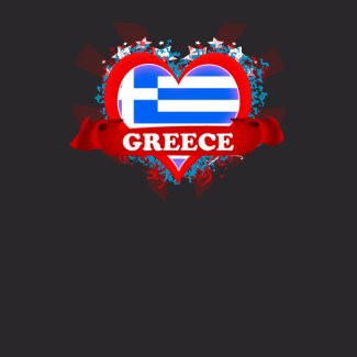 Vintage I Love Greece zazzle_shirt