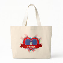 Vintage I Love Guam Canvas Bag