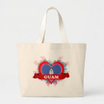 Vintage I Love Guam Canvas Bag