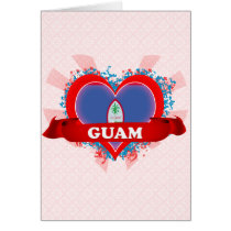 Vintage I Love Guam Greeting Card