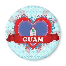 Vintage I Love Guam Magnets