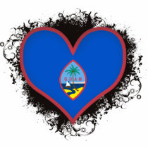 Vintage I Love Guam Photo Cutouts