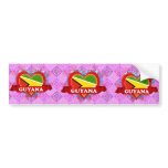 Vintage I Love Guyana Bumper Sticker