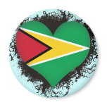 Vintage I Love Guyana magnets