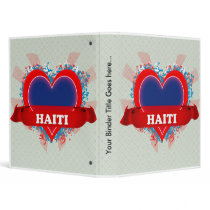 Vintage I Love Haiti 3 Ring Binder