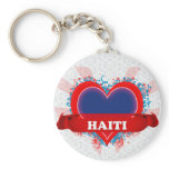 Vintage I Love Haiti Keychain