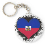 Vintage I Love Haiti Key Chain