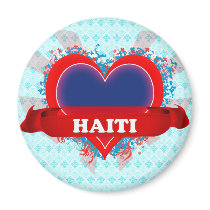 Vintage I Love Haiti Refrigerator Magnet