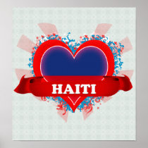 Vintage I Love Haiti Print