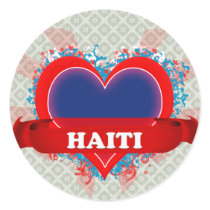 Vintage I Love Haiti Sticker
