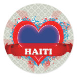 Vintage I Love Haiti stickers
