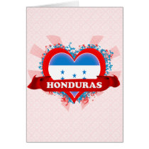 Vintage I Love Honduras Card