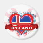 Vintage I Love Iceland Magnets