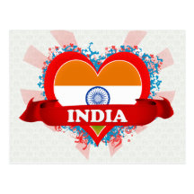 Vintage I Love India Post Cards