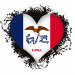 Vintage I Love Iowa Cut Out
