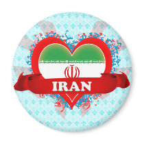 Vintage I Love Iran Fridge Magnets