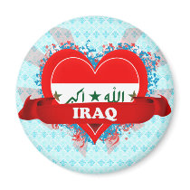 Vintage I Love Iraq Refrigerator Magnet