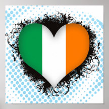 Vintage I Love Ireland Print